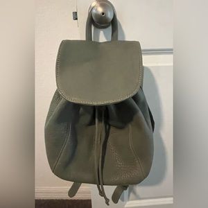 Coach leather backpack.